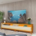 Ver imagem 2 de Conjunto Rack + Buffet Requinte 260 cm - Naturale/Off White Gelius