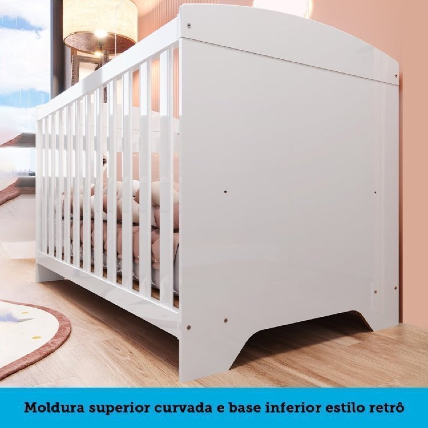 Berço Mini Cama Ayla - Branco