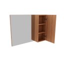 Ver imagem 7 de Kit Banheiro Com 2 Gabinetes 1 Espelheira e Cuba Inclusa Cor: Amêndoa