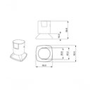 Ver imagem 2 de Acabamento de Registro Preto Encaixe Padrão Deca Docol