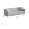 Sofá para Sala de Estar 3 Lugares 200cm Adams - 3