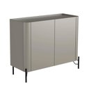 Ver imagem 1 de Balcão Buffet com 2 Portas 98,5cm Pés em Metal 100% Mdf