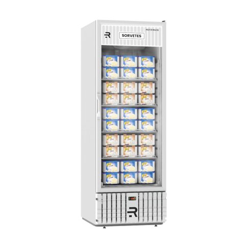 Visa Cooler Sorvete Porta Vidro Ar Forçado -22ºc 570l Vcs570pvbb Branco/branco 220v - Refrimate