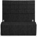 Ver imagem 1 de Kit Cabeceira Cama Box Casal 140cm com Calçadeira Roma W01 Linho Chumbo - Lyam Lyam Decor