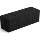 Ver imagem 4 de Kit Cabeceira Cama Box Casal 140cm com Calçadeira Roma W01 Linho Chumbo - Lyam Lyam Decor