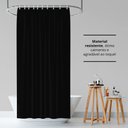 Ver imagem 4 de 1 Cortina Box Banheiro PVC Grossa Antimofo Ilhós Pt 140x200