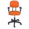 Cadeira de Escritório Secretária Giratória Laranja Denver com Braco Pp com Regulagem de Altura Popmo - 2