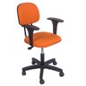 Cadeira de Escritório Secretária Giratória Laranja Denver com Braco Pp com Regulagem de Altura Popmo - 1