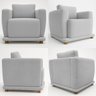Kit 2 Poltronas Decorativas Bridge Clássica Bouclé Premium De Luxo Sala  Recepção Design Autoral - 4