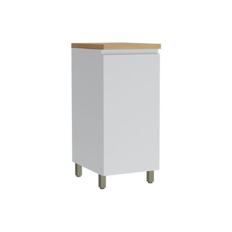 Módulo Cozinha Nesher Rainha Balcão C- Tampo C- 1 Porta 40cm Branca-nature - Nesher