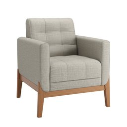 Poltrona Decorativa para Sala de Estar em Linho 305 Brooks - 2