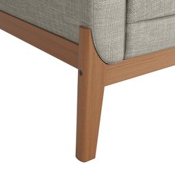 Poltrona Decorativa para Sala de Estar em Linho 305 Brooks - 6