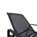 Ver imagem 4 de Espreguiçadeira para Piscina Reforçada Aluminio Tela Sling Preto