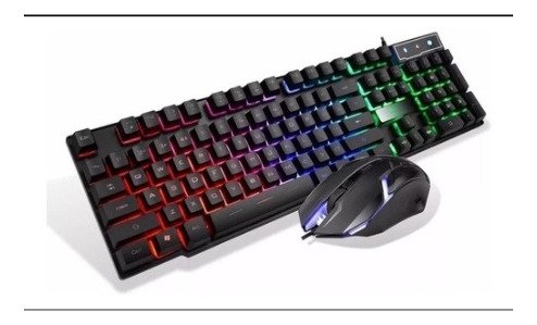 Kit Teclado e Mouse Gamer Rgb Led Usb com Fio Cmk-188 Jogos - 4