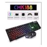 Kit Teclado e Mouse Gamer Rgb Led Usb com Fio Cmk-188 Jogos - 5