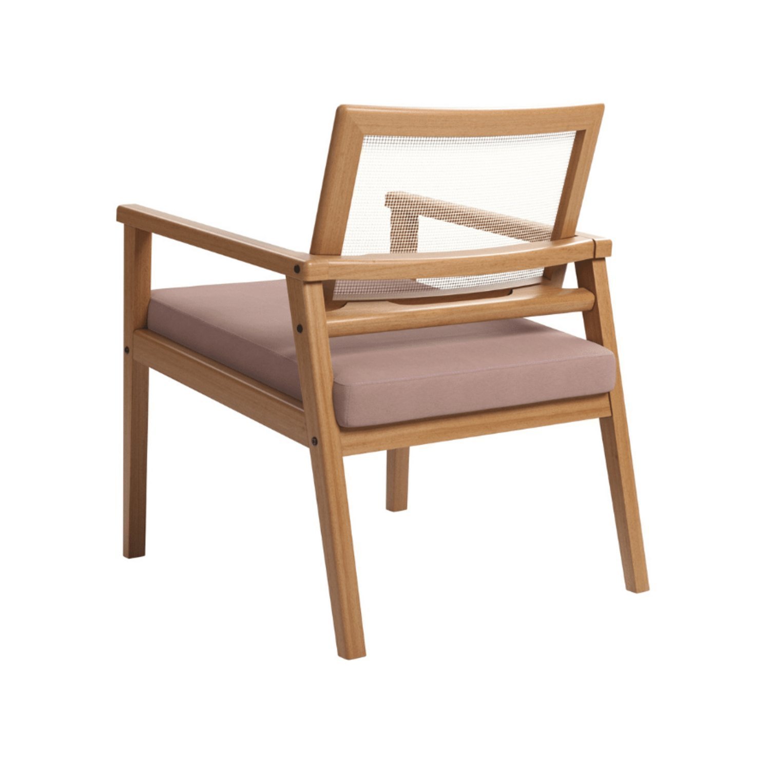 Poltrona Decorativa para Sala de Estar 239 Rustico Caraiva - 4