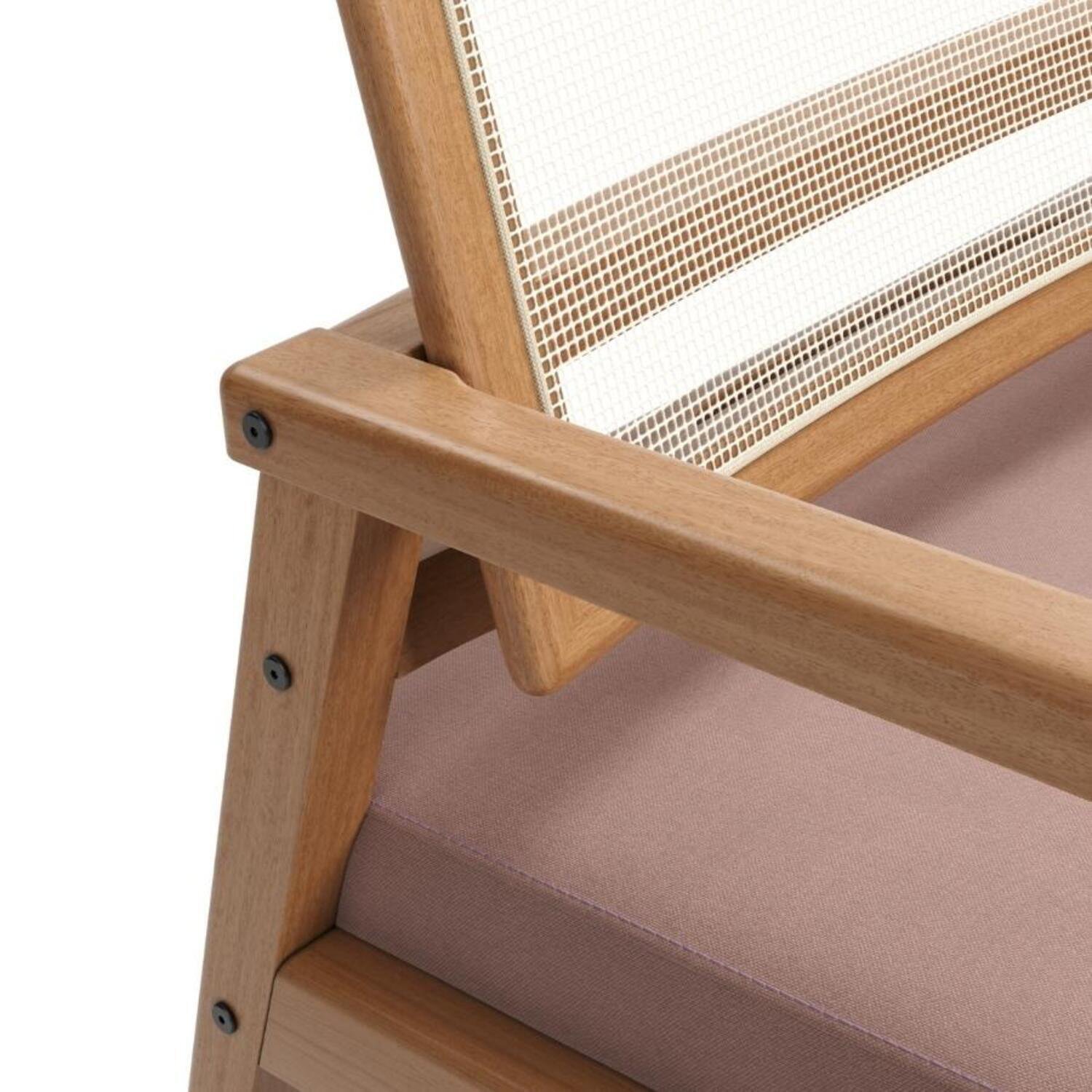 Poltrona Decorativa para Sala de Estar 239 Rustico Caraiva - 5