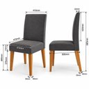 Ver imagem 4 de Conjunto Canto Alemão com Baú, Mesa Quadrada e 2 Cadeiras Estofadas 90x78x90cm