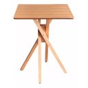 Ver imagem 2 de Mesa Quadrada de Madeira 80cm June na Cor Freijó