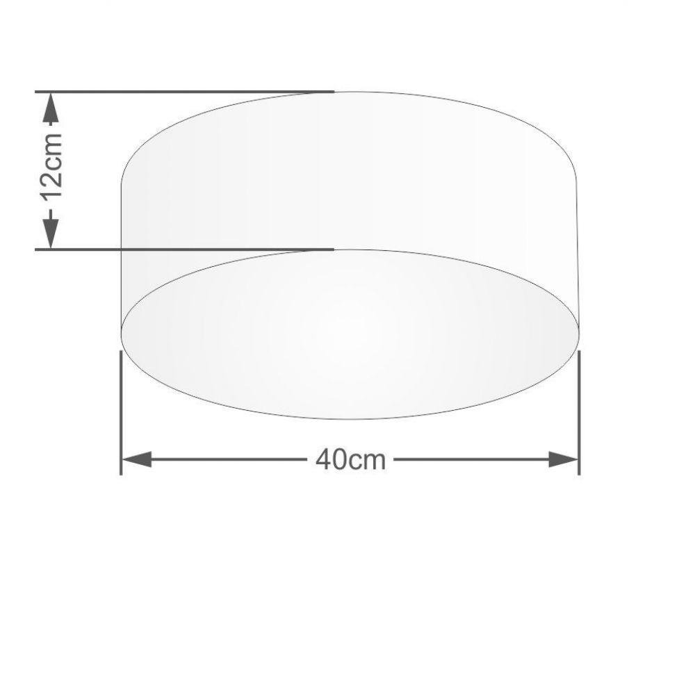 Plafon Para Sala De Tv Cilíndrico Tv-3005 Cúpula Rustico Cinza - 2