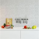 Ver imagem 1 de Papel de Parede Pastilhas Mármore Clara - 1,50x0,50m