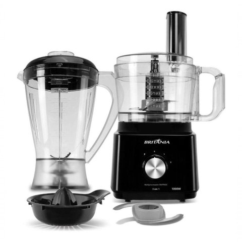 Multiprocessador BMP900 3 em 1 com 1000W Preto para Facilitar o Dia a Dia na Cozinha 110V