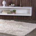 Ver imagem 3 de Tapete Fluffy para Sala 100% Poliester 140x200cm Marfim