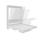 Ver imagem 7 de Cama De Casal Multifuncional Articulável Com 2 Prateleiras: Branco