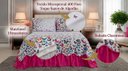Ver imagem 3 de Kit Cobre Leito Casal King Belize Matelassê Borboletas 3 Pçs 400 Fios