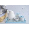 Kit Higiene Porcelanas Menino Azul Bebê Térmica Quarto Maternidade Decoração - 2