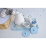 Kit Higiene Porcelanas Menino Azul Bebê Térmica Quarto Maternidade Decoração - 3
