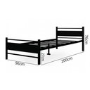 Ver imagem 2 de Cama Juvenil Solteiro Lilly com Colchão Solteiro 88cm Klm Preto/Preto