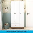 Ver imagem 7 de Quarto de Bebê com Guarda Roupa Cômoda e Berço Americano 100% MDF Ayla