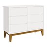 Jogo de Quarto para Bebê Classic New Branco Fosco com Madeira - Reller - 4