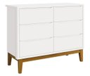 Ver imagem 4 de Jogo de Quarto para Bebê Classic New Branco Fosco com Madeira - Reller