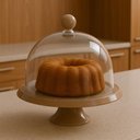 Ver imagem 4 de Kit 2 Porta Bolos com Cúpula e Pé 28cm Amêndoa Tortas Doces Boleira Bubble Crippa
