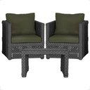 Ver imagem 1 de Mesa Centro e 2 Poltronas Madri Corda Náutica Estofado 13 Trama Original