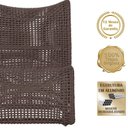 Ver imagem 3 de 2 Poltronas e Mesa Texas Alumínio Fendi Corda Náutica Trama Marrom