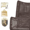 Ver imagem 4 de 2 Poltronas e Mesa Texas Alumínio Fendi Corda Náutica Trama Marrom
