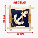Ver imagem 4 de Quadro Decorativo Casa Praia Âncora Náutico Marinheiro 27cm