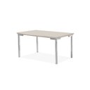 Ver imagem 5 de Conjunto Sala de Jantar Mesa Iza Tampo MDF/Vidro com 4 Cadeiras Natani Yescasa Cinza/Cromado/Off White