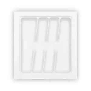 Organizador de Gavetas com Divisor de Talheres - Branco