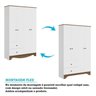 Quarto Infantil com Cômoda e Guarda Roupa 100% MDF Cocada - 6