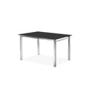 Ver imagem 5 de Conjunto Sala de Jantar Mesa Ortenia Tampo Vidro com 4 Cadeiras Dinah Cinza/Cromado/Preto