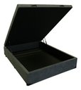 Ver imagem 2 de Base Box Baú Casal 138 X 188 Suede com Pistão Gás So1clique - Cinza