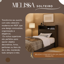 Ver imagem 5 de Cabeceira de Box de Solteiro Melissa de Mdf para Quarto com Nichos/prateleira