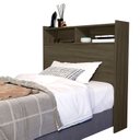 Ver imagem 4 de Cabeceira de Box de Solteiro Melissa de Mdf para Quarto com Nichos/prateleira
