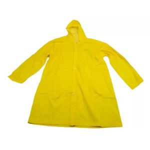 Capa de Chuva com Capuz Forrada Reforçada em PVC Obra resistente EPI Reforçado - PANAMI:Tam. G