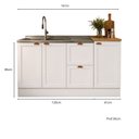 Ver imagem 3 de Cozinha Modulada Olivia 2 Peças com Balcão de 120cm para Pia Poliman Móveis