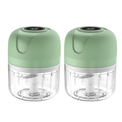 Kit 2 Mini Processador Alimento Elétrico